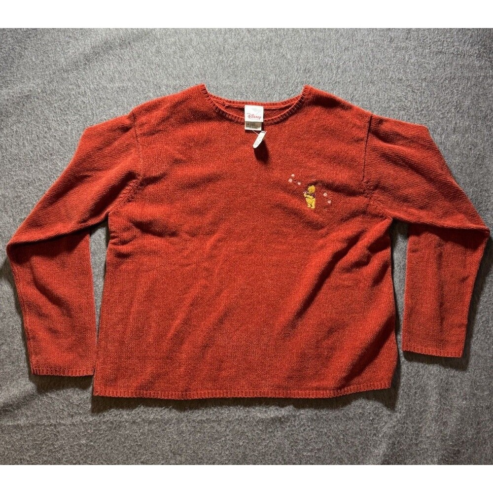 DIsney Women’s Winnie The Pooh Nwt Dark Red Sweater Size XL
